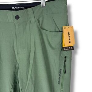 Dakine‎ Leeward Pants Large 35x31 Green Stretch Hiking Zip Pocket Outdoor Trail